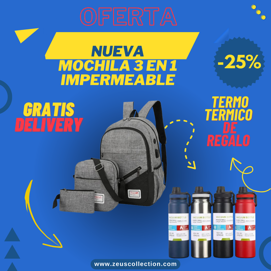 SecureTravel 3 en 1 Mochila